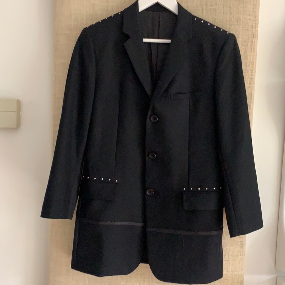 Undercover studded & distressed seams jacket